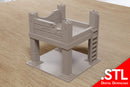 Verlassenes Betonfundament – ​​Zona Alfa Tabletop-Gelände – Digitaler Download (.STL-Datei für 3D-Druck)
