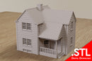 American Classic Suburban House DS3 - Téléchargement numérique fichier .STL pour l’impression 3D