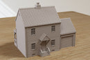 Klassisches amerikanisches Vorstadthaus mit Garage DS2 – Digitaler Download (.STL-Datei) für den 3D-Druck