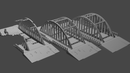 Arch Steel Bridge - Téléchargement numérique .STL Fichiers pour l’impression 3D