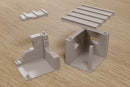 Poste de garde en blocs de béton - Zona Alfa Wargaming Terrain - Téléchargement numérique fichier .STL pour l'impression 3D
