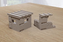 Poste de garde en blocs de béton - Zona Alfa Wargaming Terrain - Téléchargement numérique fichier .STL pour l'impression 3D