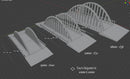 Arch Steel Bridge - Téléchargement numérique .STL Fichiers pour l’impression 3D
