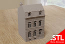 Dunkirk Reihenhaus DST1 – Französisches Stadthaus aus dem Zweiten Weltkrieg – Digitaler Download .STL-Datei für 3D-Druck