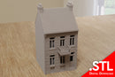 Dunkirk Reihenhaus DST2 – Französisches Stadthaus aus dem Zweiten Weltkrieg – Digitaler Download .STL-Datei für den 3D-Druck