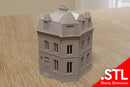 Dunkirk Reihenhaus DST4 – Französisches Stadthaus aus dem Zweiten Weltkrieg – Digitaler Download .STL-Datei für 3D-Druck