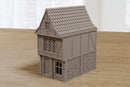 Medieval Night Life District House H1 - WW2 Miniature Wargaming Terrain - Digital Download .STL file for 3D Printing