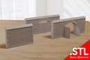 Normandy Stone Wall High - Digitaler Download. STL-Dateien für 3D-Druck
