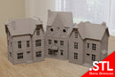 Nordfrankreich-Dorf-Set – Gelände für Tabletop-Miniaturen im Ersten und Zweiten Weltkrieg – Digitaler Download (.STL-Datei für 3D-Druck)