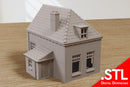 Oosterbeek Brick Row House SS01 - Operation Market Garden Inspired - Téléchargement numérique fichier .STL pour l’impression 3D