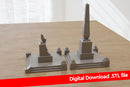Petit monument de Stalingrad - Téléchargement numérique . Fichiers STL pour l'impression 3D
