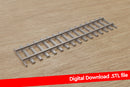Train Track Straight - Digitaler Download. STL-Dateien für den 3D-Druck