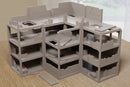 Abandoned Industrial Building STL – 28mm Modular Ruined Factory | Zona Alfa / Post-Apocalyptic Wargaming Terrain - Digital Download .STL file for 3D Printing