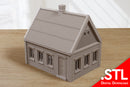 Surbuban ukrainien/Maison de village USH_03 - Téléchargement numérique . Fichiers STL pour l'impression 3D