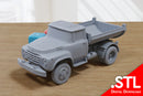 ZiL 130 Soviet Dump Truck - 28mm Miniature Wargaming / Zona Alfa / Cold War Vehicle - Digital Download .STL file for 3D Printing