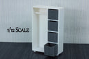 Clothing Closet with Cubes - Dollhouse Miniature 1:12 Miniature Dollhouse Furniture