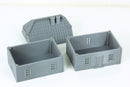 German Village Set of 4 Houses - Tabletop Wargaming Terrain - Miniature Gaming - 3D Printed