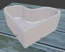 Heart Bathtub - Dollhouse Miniature 1:12 Miniature Dollhouse Furniture