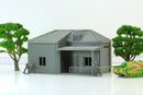 Italian House - With Veranda SS T1 - Historical Tabletop Wargaming Terrain - Miniature Gaming - 3D Printed