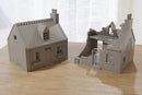 Destroyed or Intact - Normandy French Village Vol. 2 - WW2 Wargaming Terrain | 3D Printed Buildings
