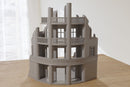 Stalingrad Ruined Corner Hotel SRH MST4 - Tabletop Wargaming WW2 Terrain | Miniature 3D Printed Model | Flames of War & Bolt Action