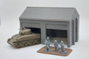 Truck Garage - Tabletop Wargaming WW2 Terrain | Miniature 3D Printed Model | Flames of War - Chain of Command