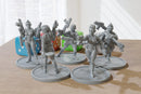Bad Girls - 3D Printed Mini's - Cyberpunk / Sci-Fi - Tabletop Miniature Wargaming - 28mm / 32mm Scale Minifigures