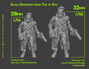 Bad Girls - 3D Printed Mini's - Cyberpunk / Sci-Fi - Tabletop Miniature Wargaming - 28mm / 32mm Scale Minifigures