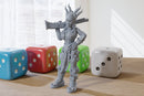 Punk Female with Horns - 3D Printed RPG Minifigure - Cyberpunk / Sci-Fi - 28mm / 32mm Scale