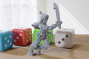 Melee Attack Punk Female - 3D Printed RPG Minifigure - Cyberpunk / Sci-Fi - 28mm / 32mm Scale