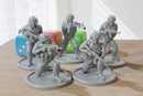 Arab Rifle Squad - Modern Wargaming Miniatures for Tabletop RPG - 28mm / 32mm Scale Minifigures