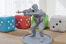 Arab Soldier with PKP Pecheneg machine gun - Modern Wargaming Miniatures for Tabletop RPG - 28mm / 32mm Scale Minifigures