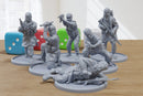 MENA Rebels Squad Bravo - Modern Wargaming Miniatures for Tabletop RPG - 28mm / 32mm Scale Minifigures