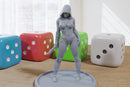 Cultist Pinup SFW/ NSFW 3D Printed Minifigures for Fantasy Miniature Tabletop Games DND, Frostgrave 28mm / 32mm / 75mm