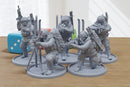 Artic Navy Seals - Modern Wargaming Miniatures for Tabletop RPG - 28mm / 32mm Scale Minifigures