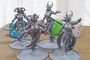 Cursed Horned Banshees Sexy Pinup SFW/ NSFW 3D Printed Minifigures for Fantasy Miniature Tabletop Games DND, Frostgrave 28mm / 32mm / 75mm