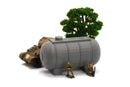 Airfield Fuel Tank - 3D Printed Miniature Wargaming Terrain - Awesome for Tabletop Games like Bolt Action or Flames or War