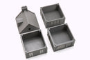 French Commercial Corner House T3 - Tabletop Wargaming WW2 Terrain | Miniature 3D Printed Model | Flames of War & Bolt Action