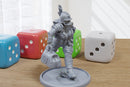 Cult of Death Squad Medic Babe - 3D Printed Proxy Minifigures for Sci-fi Miniature Tabletop Games like Stargrave and Five Parsecs from Home