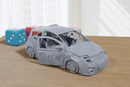 Modern Hatchback Wrecked - 3D Printed Vehicle for Miniature Tabletop Wargames TTRPG