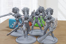 Venomous Vipers Sexy Pinup SFW/ NSFW 3D Printed Minifigures for Fantasy Miniature Tabletop Games DND, Frostgrave 28mm / 32mm