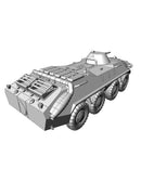 BTR 70 Soviet Armoured Scout Car - 3D Resin Printed 28mm / 20mm / 15mm Miniature Tabletop Wargaming Vehicle