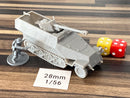 SD.KFZ-251.22 Half-track German APC - 3D Resin Printed 28mm / 20mm / 15mm Miniature Tabletop Wargaming Vehicle