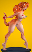 Charmelle - Sexy Pin-Up Fan Art - 3D Printed Miniature Figure - 32mm / 75mm / 170mm Scale - Garage Kit