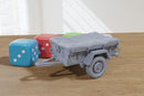 M416 Trailer- US Army Light Utility Vehicle - 3D Printed Miniature Tabletop Wargaming Combat Vehicle 28mm / 15mm Scale
