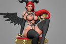 Succubus - Sexy Pin-Up Fan Art - 3D Printed Miniature Figure - 32mm / 75mm / 170mm Scale - Garage Kit