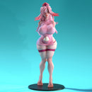 Chanchelyn - Sexy Pin-Up Fan Art - 3D Printed Miniature Figure - 32mm / 75mm / 170mm Scale - Garage Kit