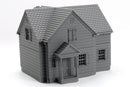 American Suburban House DS-01 - 3D Printed Miniature Wargaming Terrain