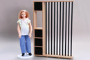 Modern Room Divider | 1:12 Scale Dollhouse Furniture | 3D Printed Miniature Partition with Storage