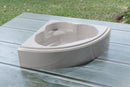 1:12 Scale Corner Bathtub | Modern Dollhouse Bathroom Furniture | 3D Printed Miniature Bathtub Made in Germany